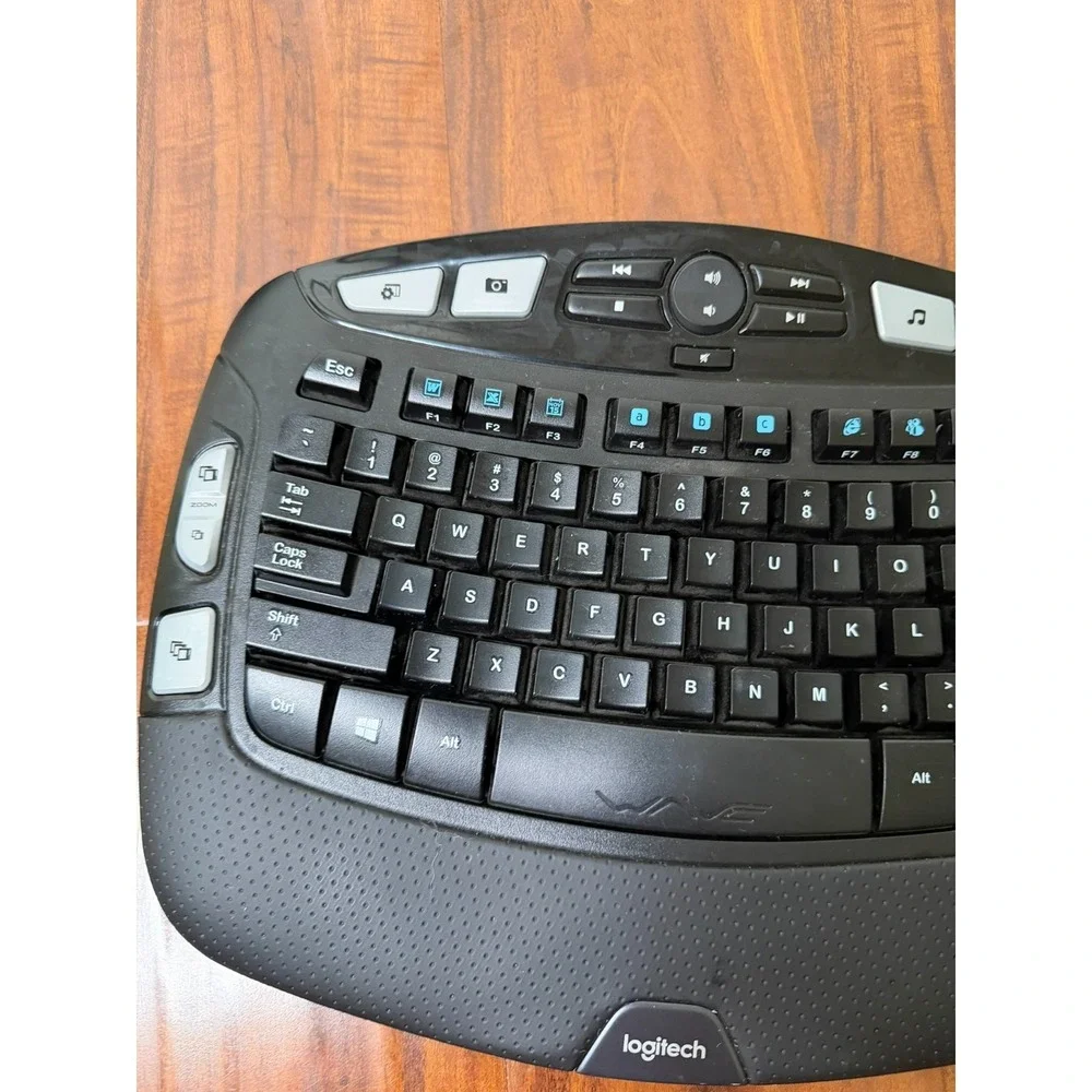Logitech K350 Wireless Comfort Wave Ergonomic Keyboard NO DONGLE